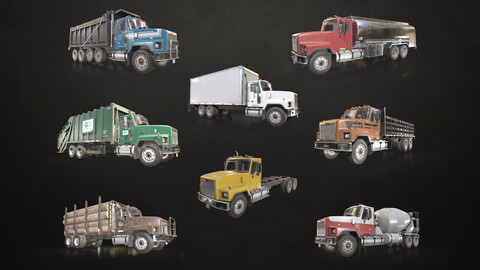Classic Truck Collection - Low Poly