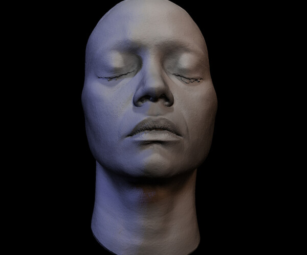 ArtStation - 3d scan of Zoe Saldana's face | Resources