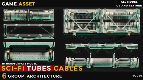 6 Sci-Fi Tubes Cables vol 01