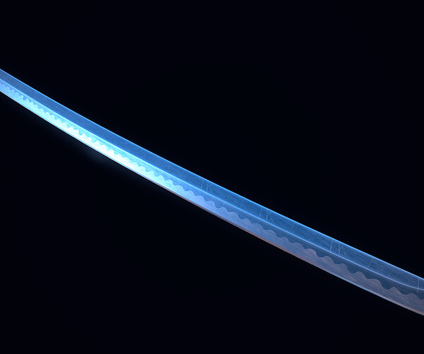 3D model Muramasa sword VR / AR / low-poly