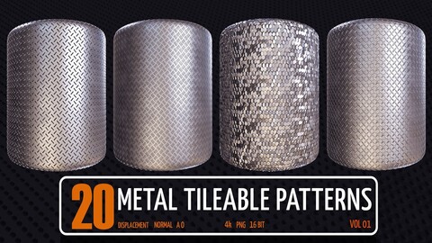 20 Metal Tilable Patterns