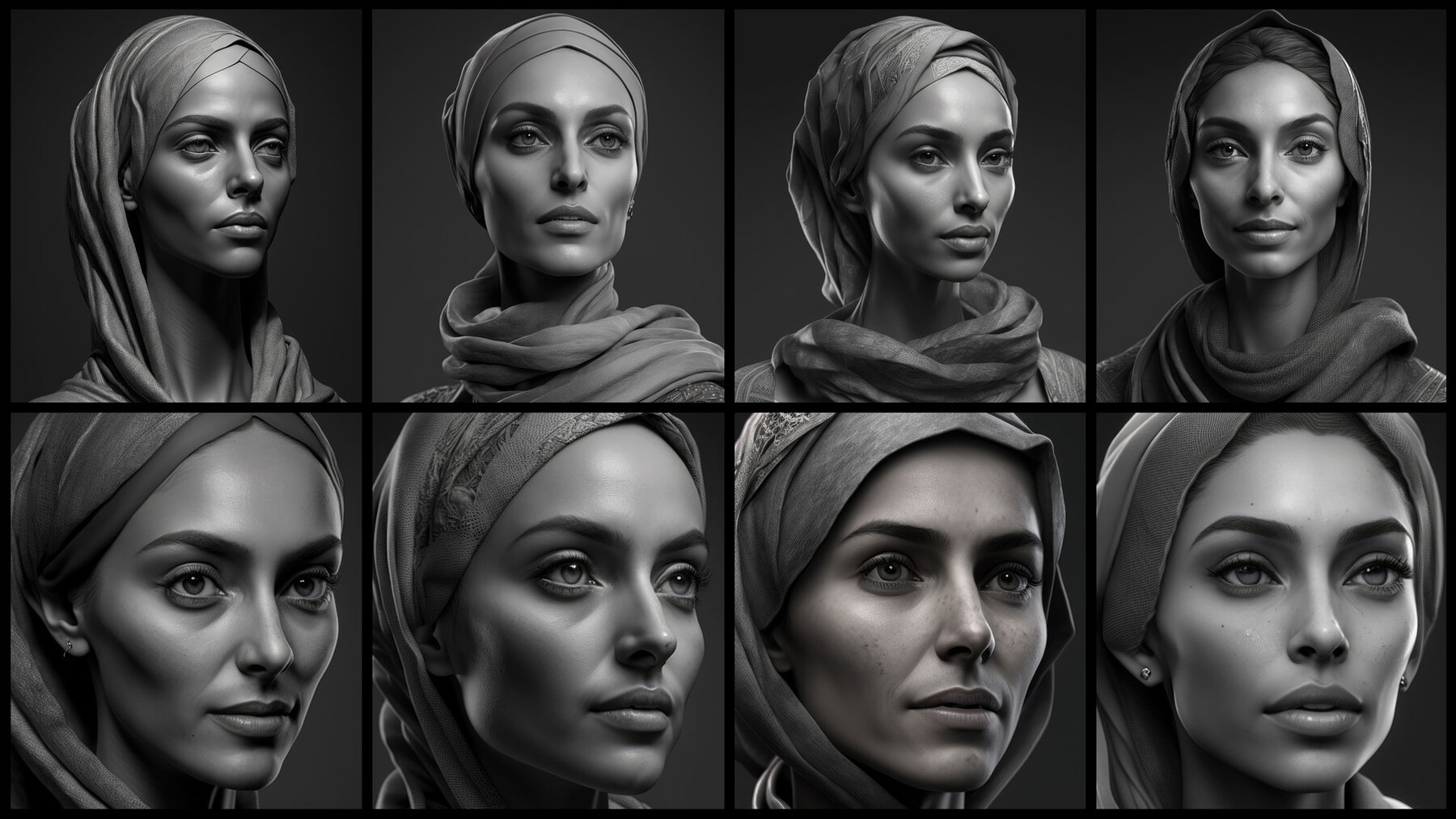 ArtStation - 300 Middle East Female Head - 4K Reference Image Pack - Vol 46  | Artworks