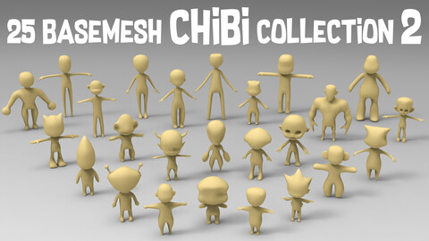25 Basemesh chibi collection 2