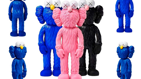 Kaws BFF Best Friend Forever Fan Art Toy 3d Print