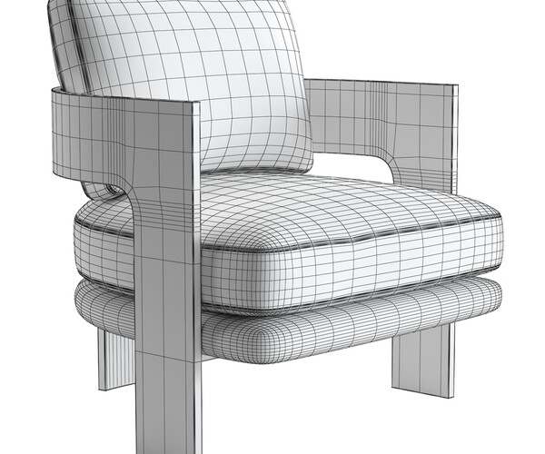 ArtStation - 3D Model / Restoration Hardware Milo 1948 Chair | Resources