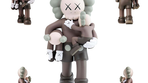 Kaws Clean Slate Fan Art Toy 3d Print