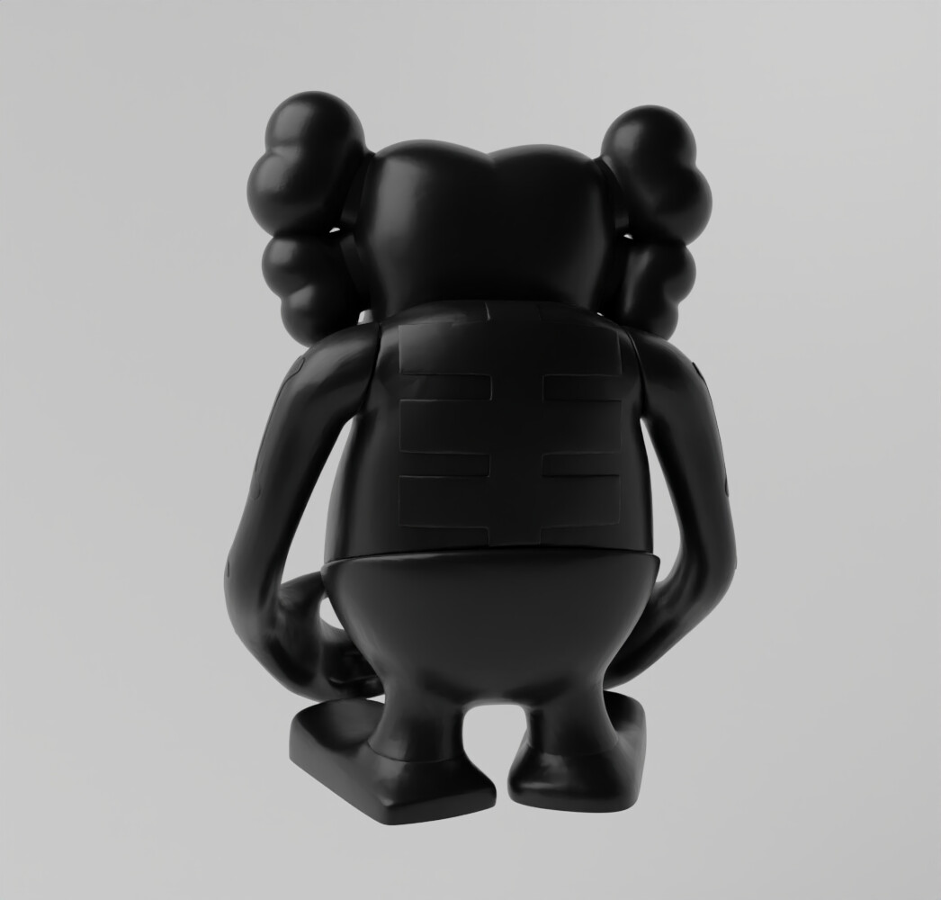 ArtStation - Kaws Bounty Hunter Skull kun Fan Art Toy 3d Print | Resources