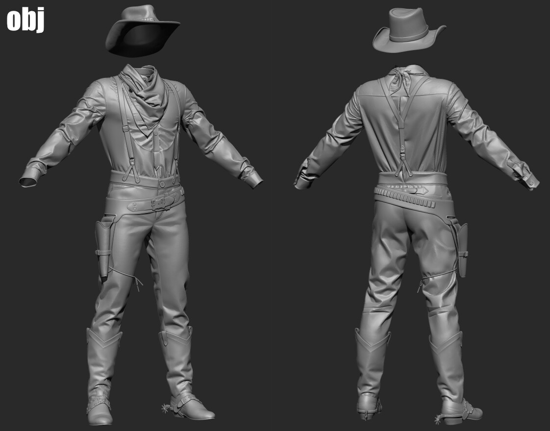 ArtStation - Cowboy outfit