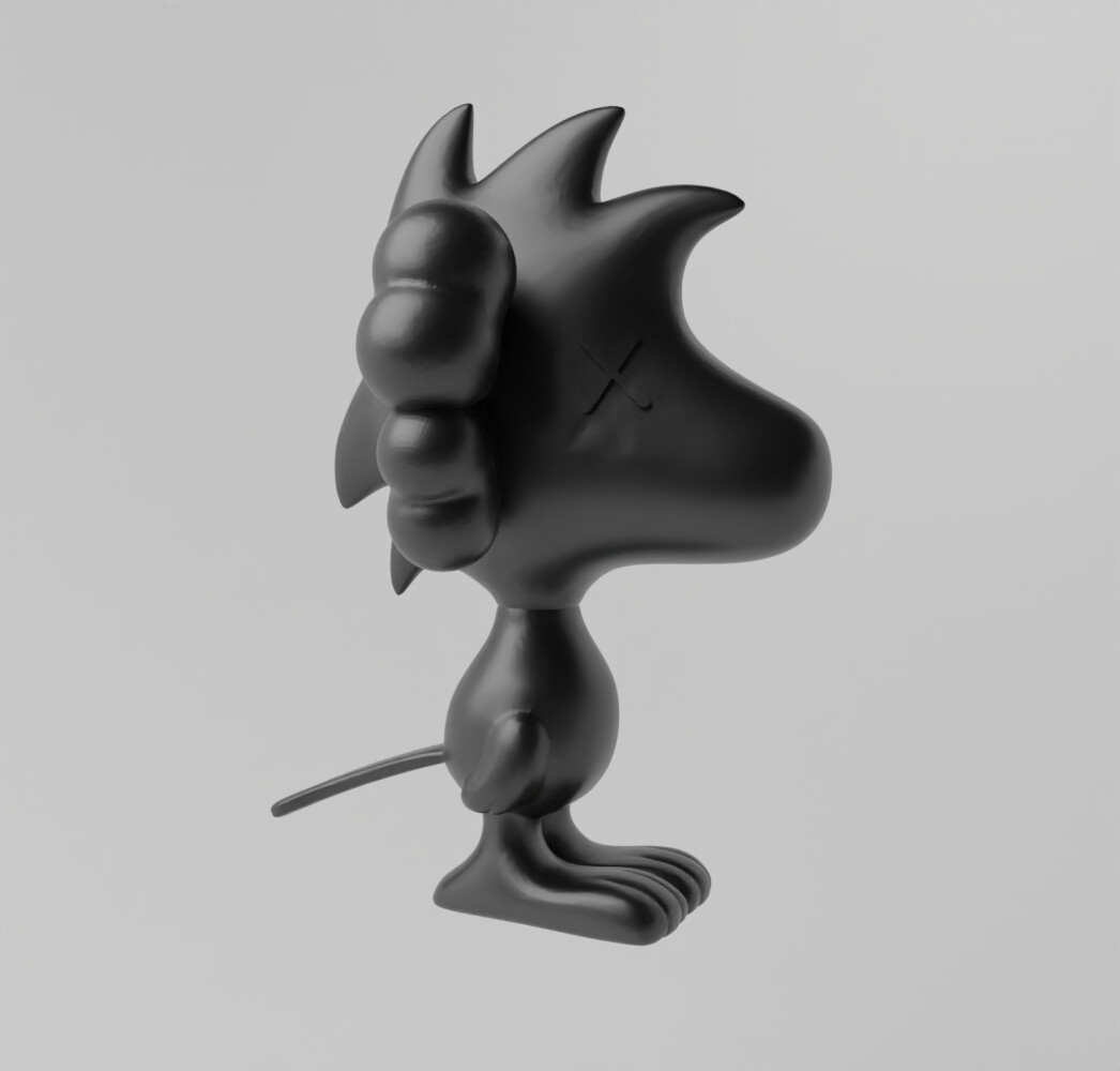 Kaws Snoopy Art Toy Fan Art, 3D models download