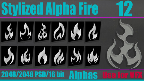 Stylized Alpha Fire