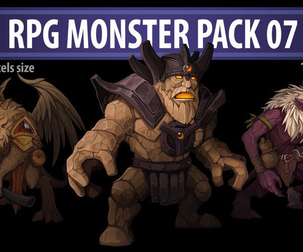 ArtStation - RPG Monster Pack 07 | Game Assets