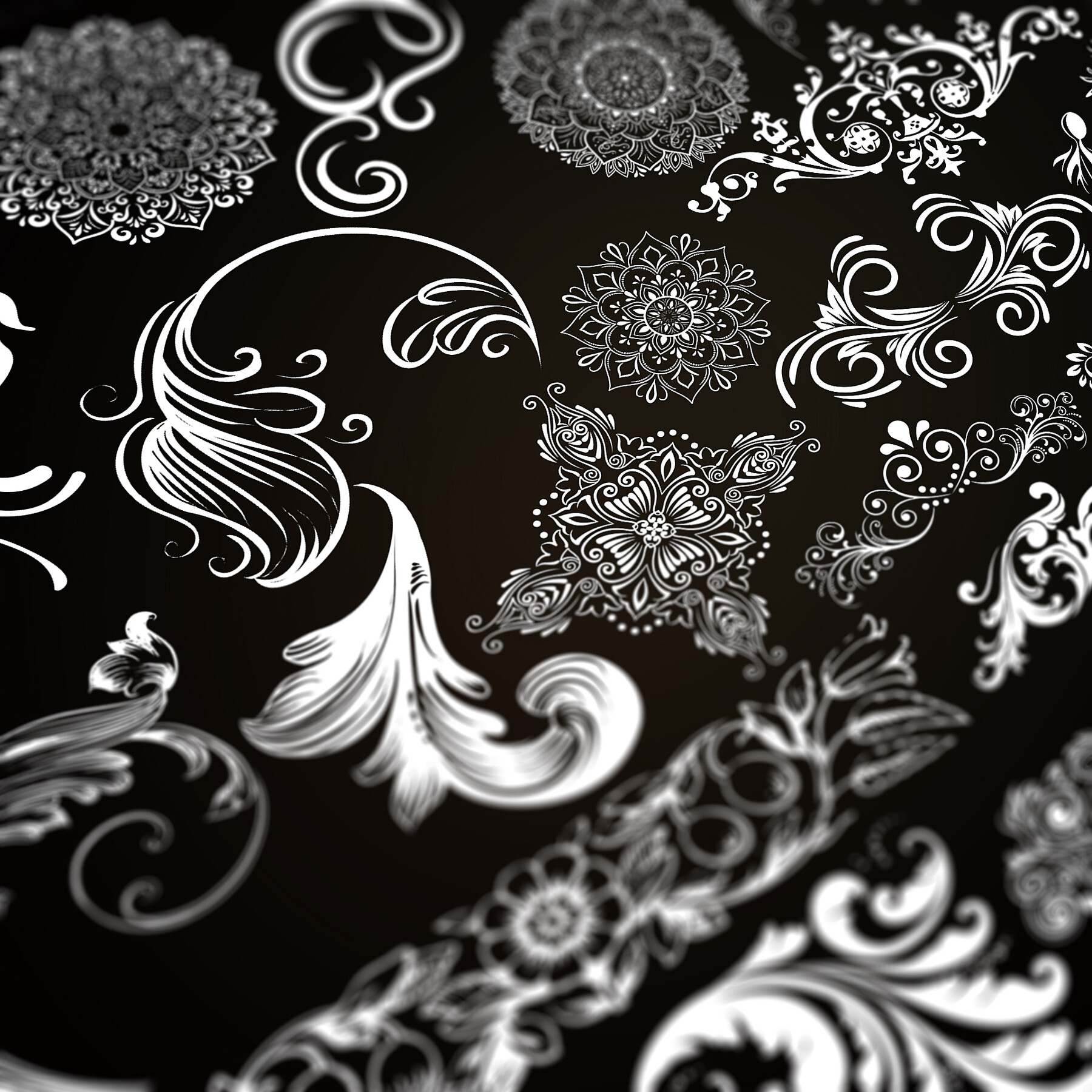 ArtStation - 8K Black and White Abstract Wallpaper Pack