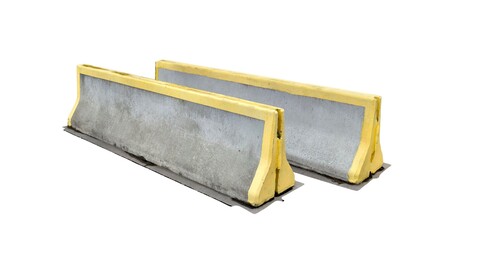 real concrete barriers - gameready