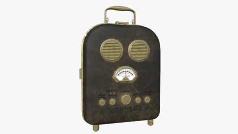 Cartoon Style Stylized Radio Sunnylife Radio Leather Edition