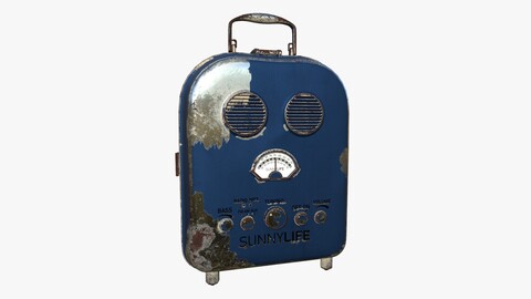 Cartoon Style Stylized Radio Sunnylife Radio Metal Edition