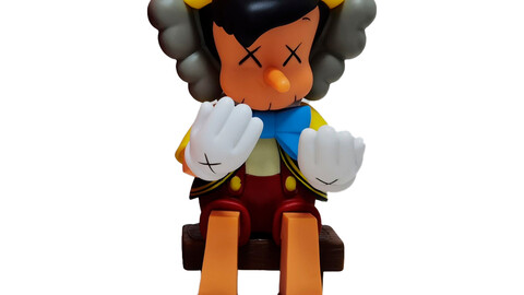 ArtStation - Kaws x Pinocchio Fan Art Toy 3d Print