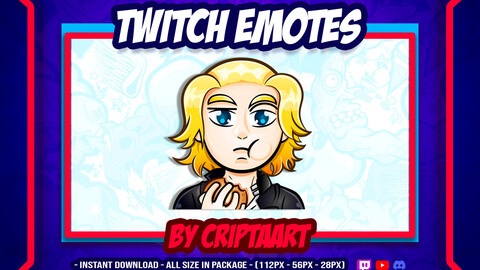 Twitch Emote | Mikey Emote | Eating Emote | Tokyo Revengers Emote | Anime Emote | Chibi Emote