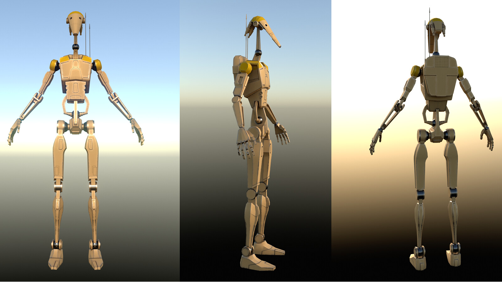 ArtStation - B1 Battle Droid Character Mesh