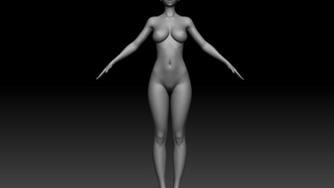 base mesh girl