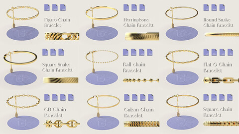 Multiple Chains (9 Chains included) - Bracelet