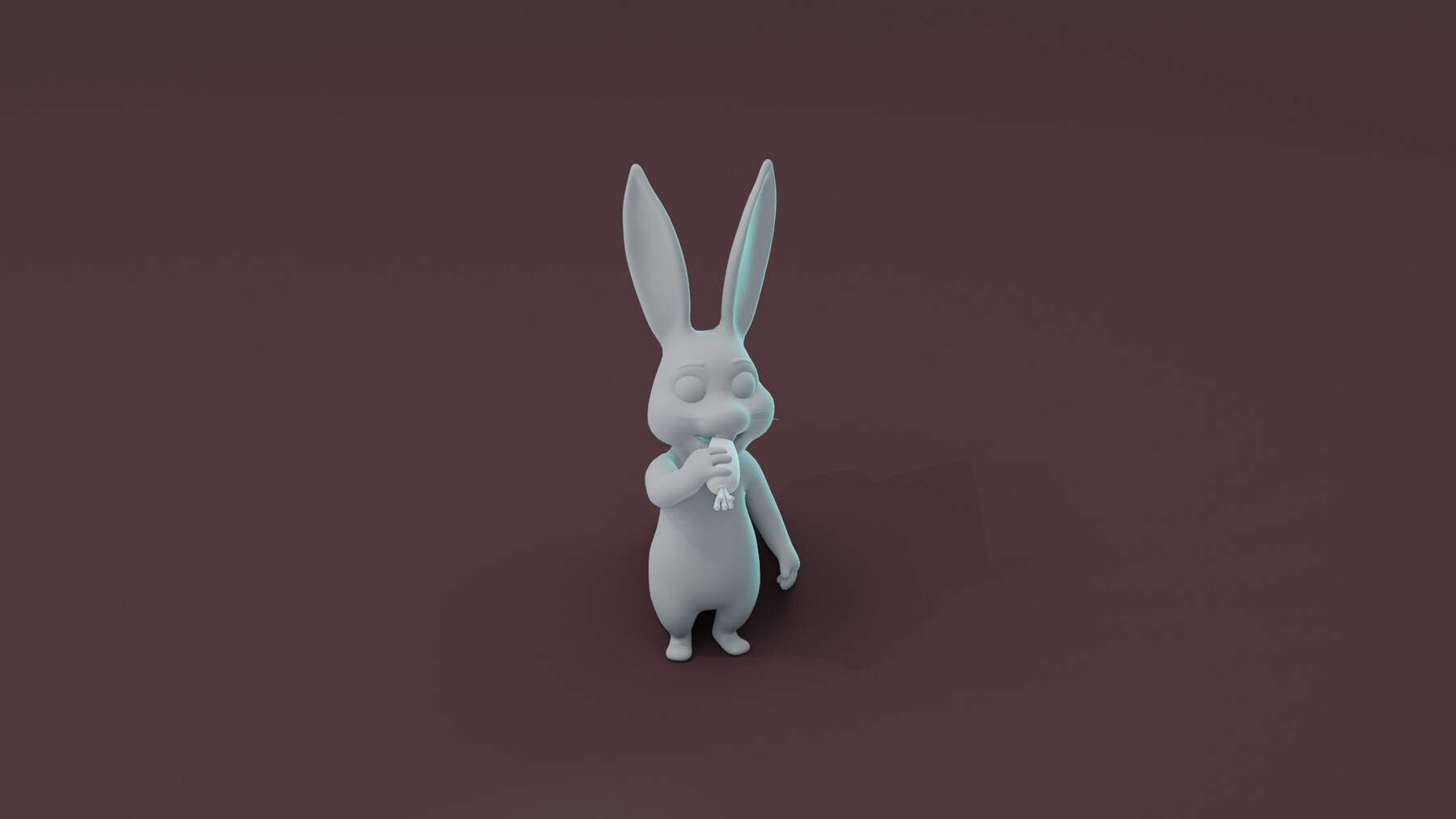 Artstation - Cartoon Rabbit Animated And Rigged Base Mesh 3d Model 