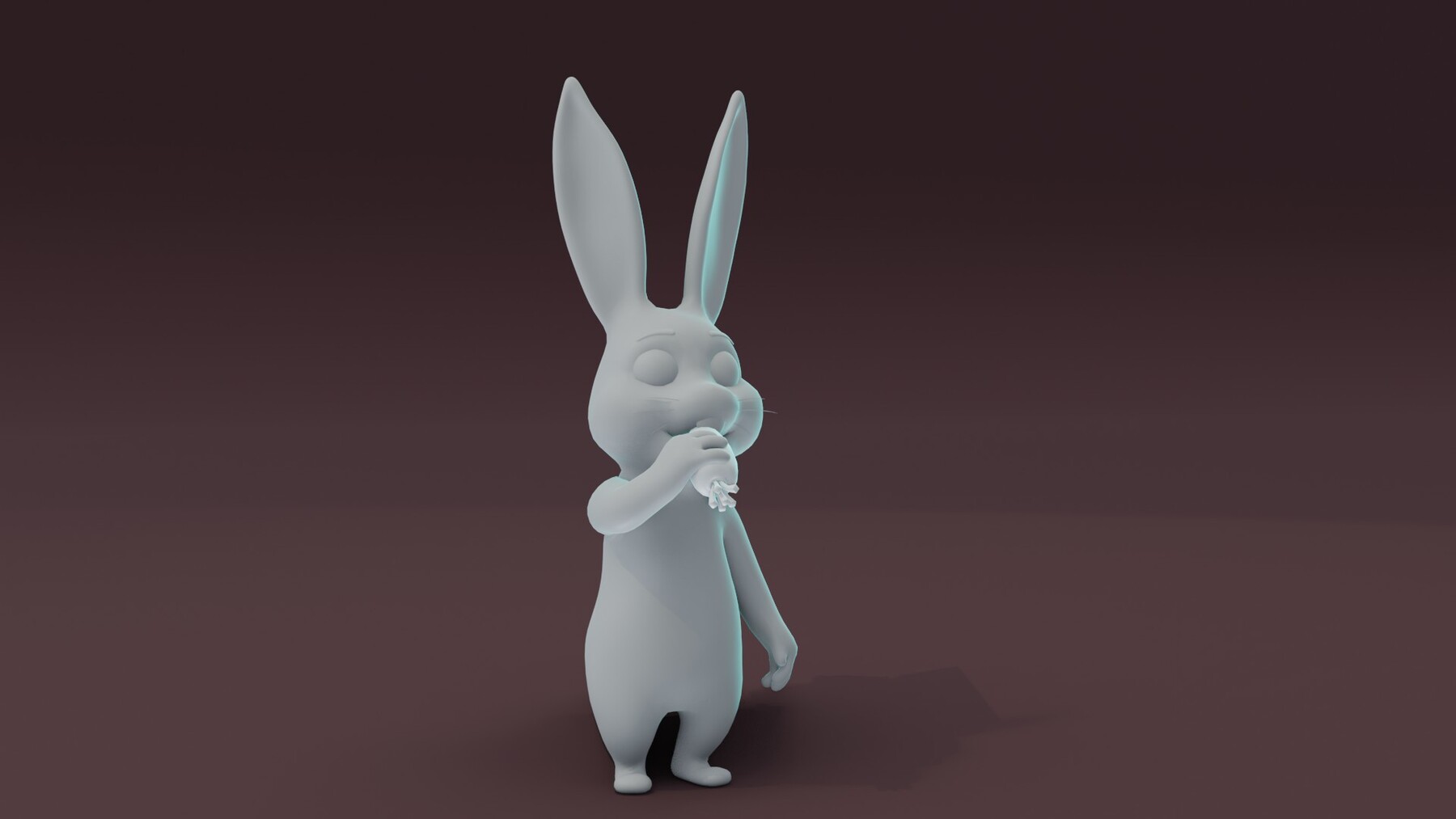 ArtStation - Cartoon Rabbit Animated and Rigged Base Mesh 3D Model ...