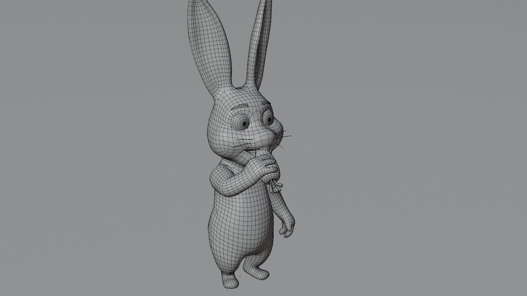 ArtStation - Cartoon Rabbit Animated and Rigged Base Mesh 3D Model ...