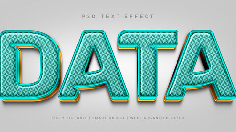 ArtStation - 3D Data. PSD Fully Editable Text Effect. Layer Style PSD ...