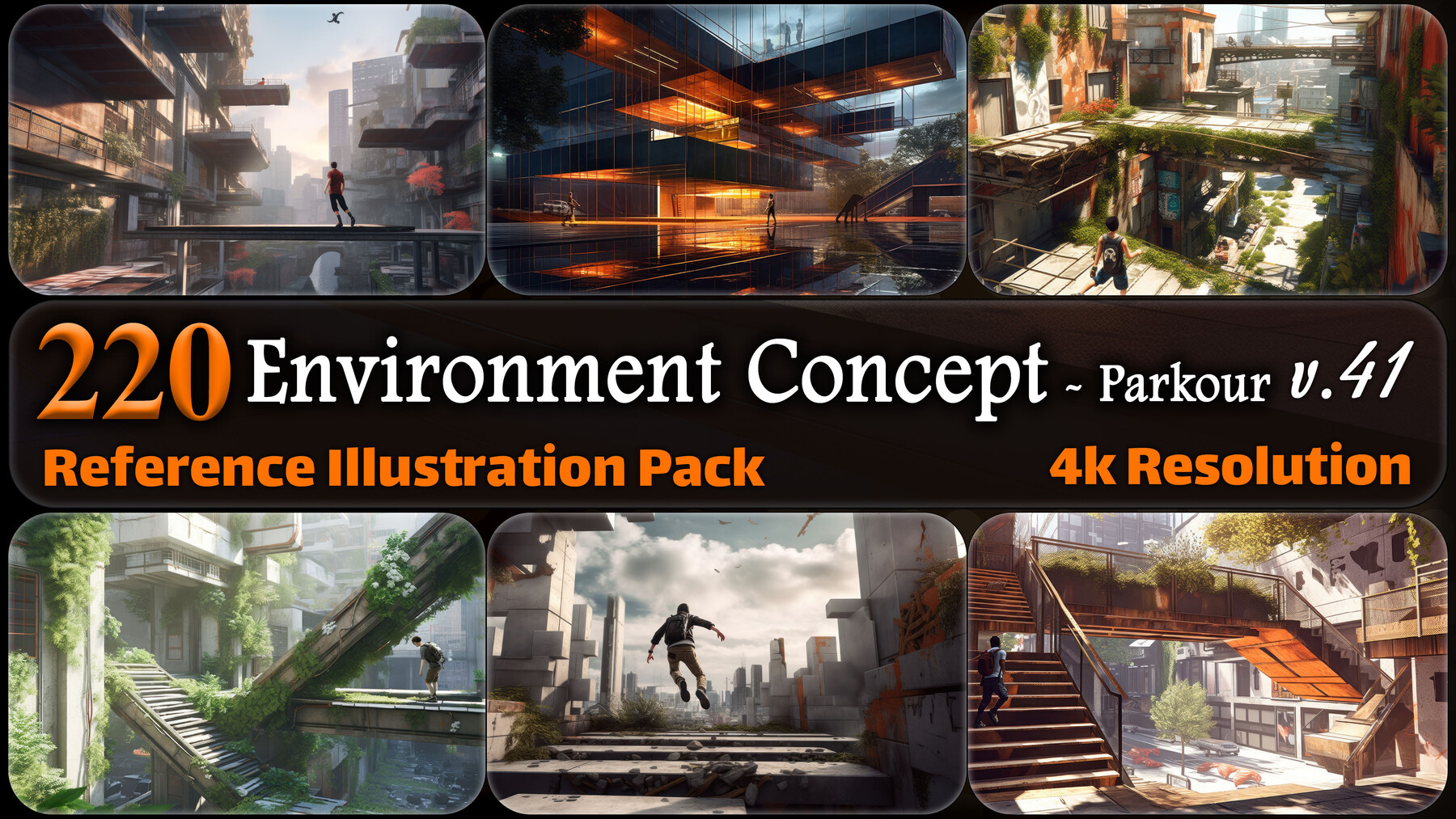 ArtStation - 220 Environment Concept - Parkour Reference Pack | 4K | v ...