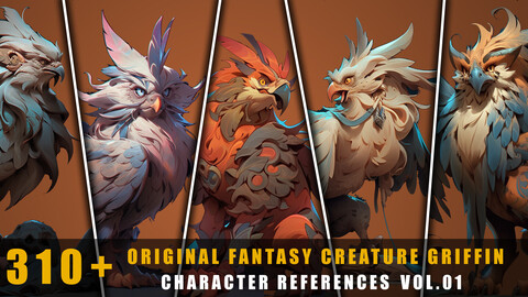 310+ Original Fantasy Creature Griffin - Creature References Vol.01