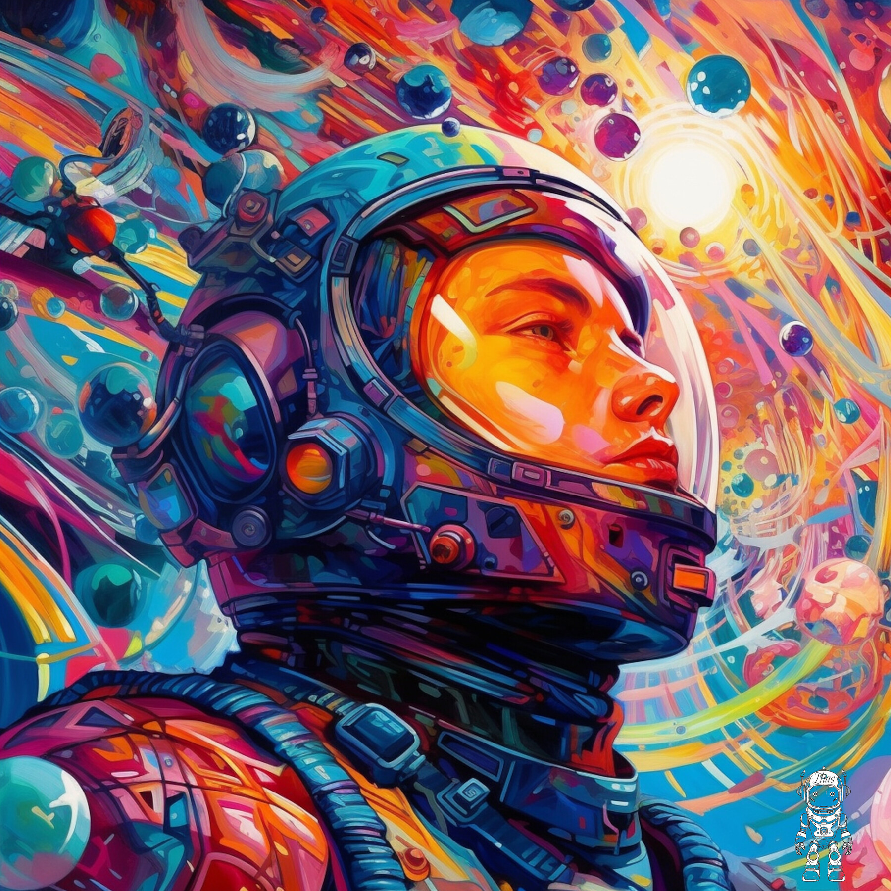 ArtStation - Colorful Space Man collection in 4K | Artworks