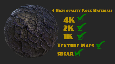 4 Rock materials to use in games or movies