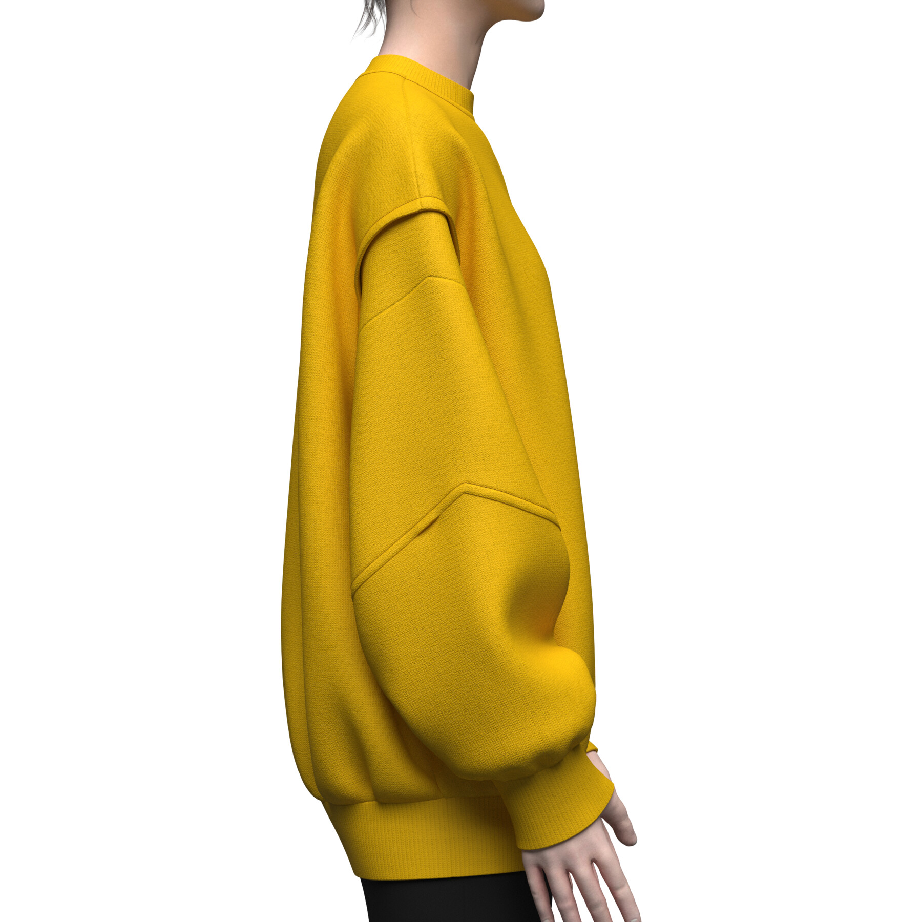 ArtStation - Women Oversized Sweatshirt 3d Model | Game Assets