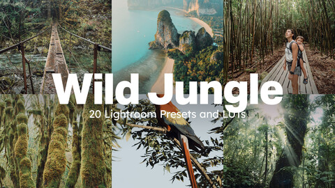 20 Wild Jungle LUTs & Lightroom Presets