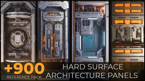 +900 Hard Surface Sci-Fi Panels - Concept Art References