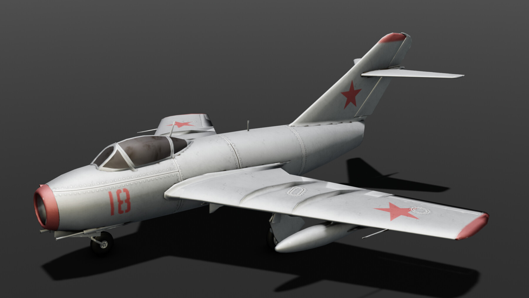 ArtStation - MIG 15 Flight 3D model | Game Assets