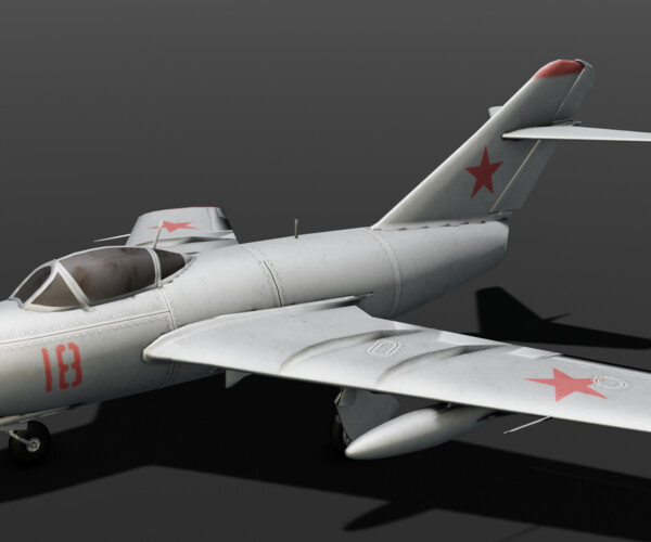 ArtStation - MIG 15 Flight 3D model | Game Assets