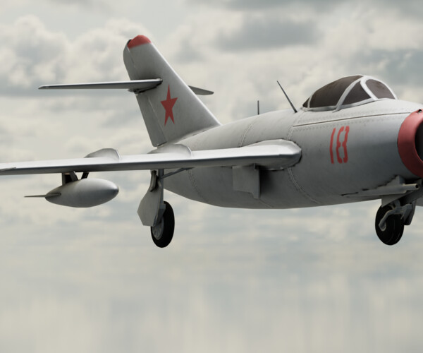 Artstation - Mig 15 Flight 3d Model 