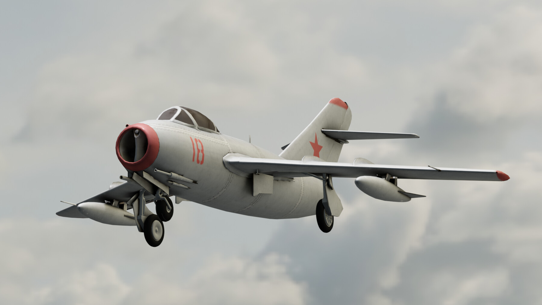 ArtStation - MIG 15 Flight 3D model | Game Assets