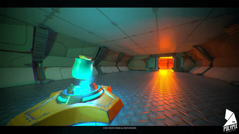 Stylized Scifi Modular Corridor Hallway