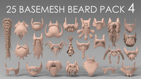 25 basemesh beard pack 4