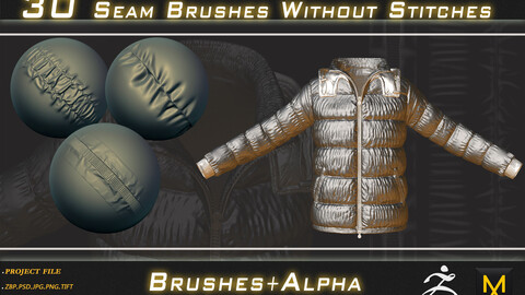 30 Seam Brushes Without Stitches