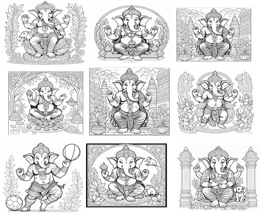 ganesha coloring pages