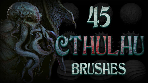 Zbrush - Cthulhu Creature 45 Brushes Pack