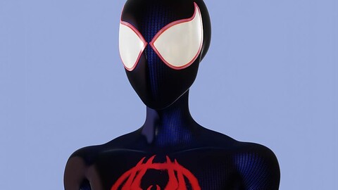 Spiderman Across the verse/Into the Verse | Miles Morales 3D Model | Rigged | Blender