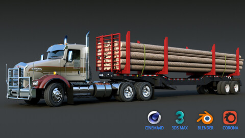 Kenworth T800 Logging truck