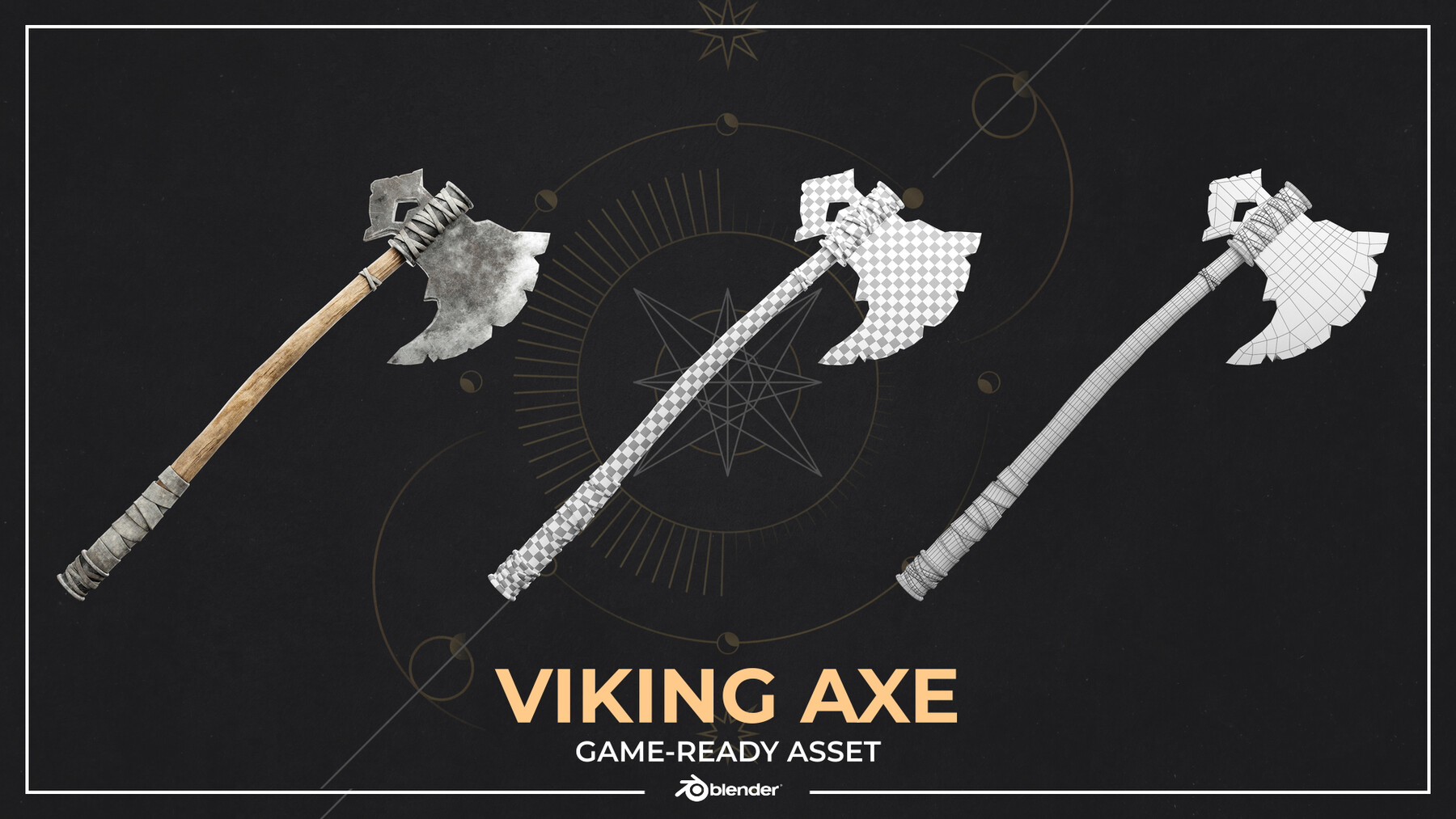 ArtStation   Viking Axe   Game Ready