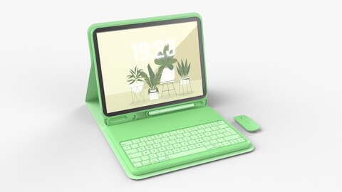 Modern Pc Tablet Set Pen Mouse Pistachio Green Version