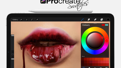 Blood Swatches for Procreate