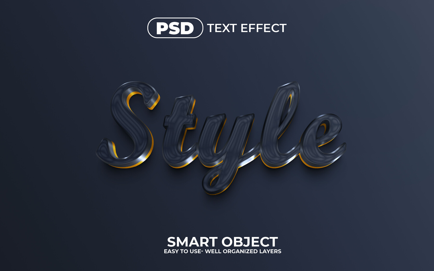 ArtStation - 3D Style. PSD Fully Editable Text Effect. Layer Style PSD ...